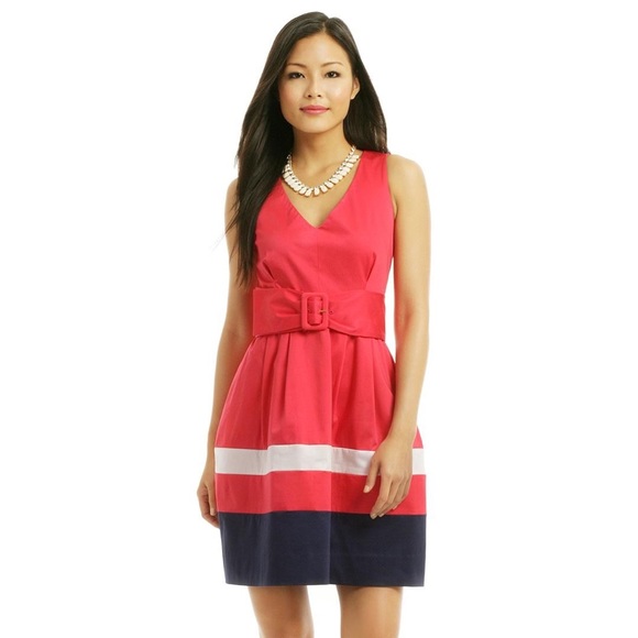 kate spade Dresses & Skirts - NWOT Kate Spade Sawyer Dress Pink/Blue Size 8